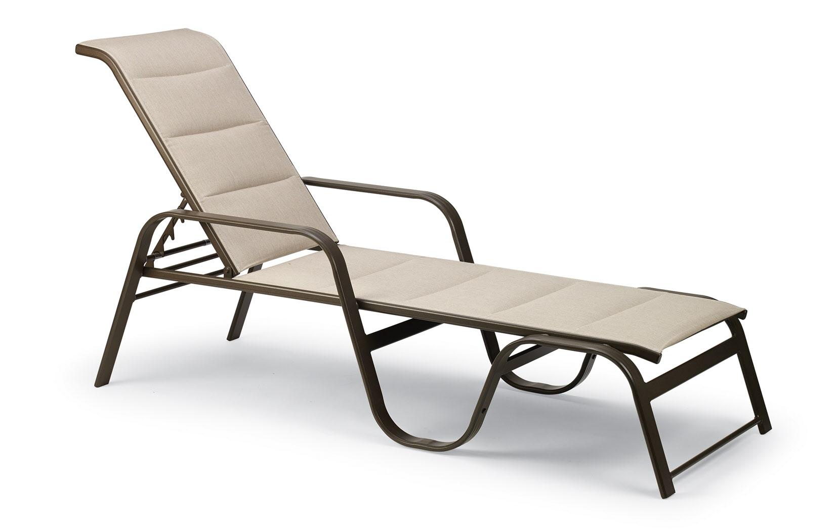  Key West Padded Sling Stackable Chaise Lounge 