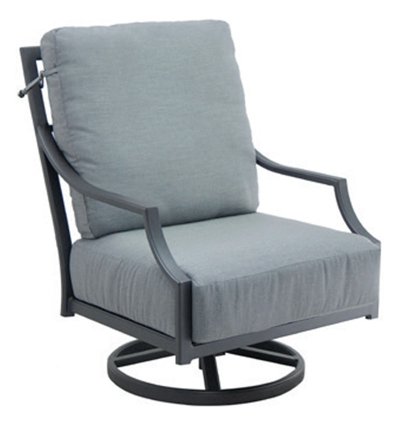  Lancaster High Back Cushioned Lounge Swivel Rocker 