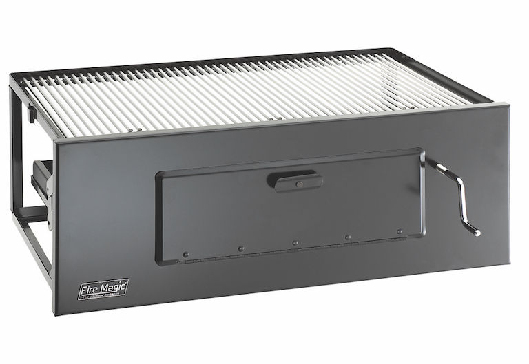  30" Lift-A-Fire Built-In Charcoal Grill 