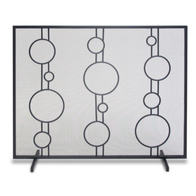  LUNA SINGLE PANEL SCREEN MATTE BLACK 