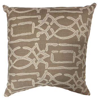  Meditation sand dark Pillow 