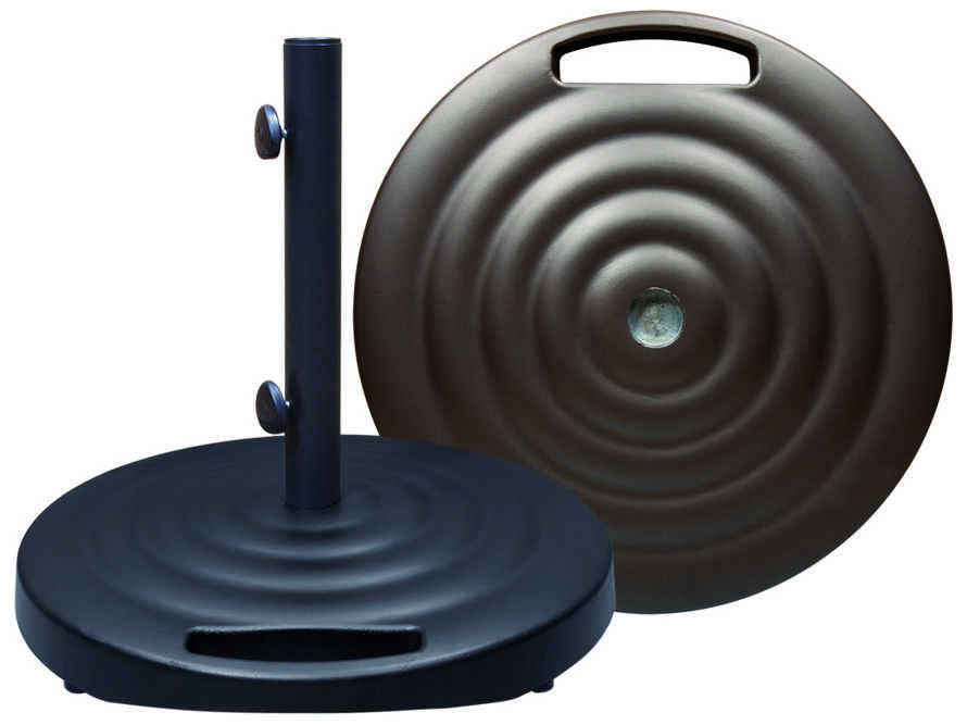  Monaco Round Aluminum Umbrella Bases w/ Wheels and Handle by Treasure Garden 