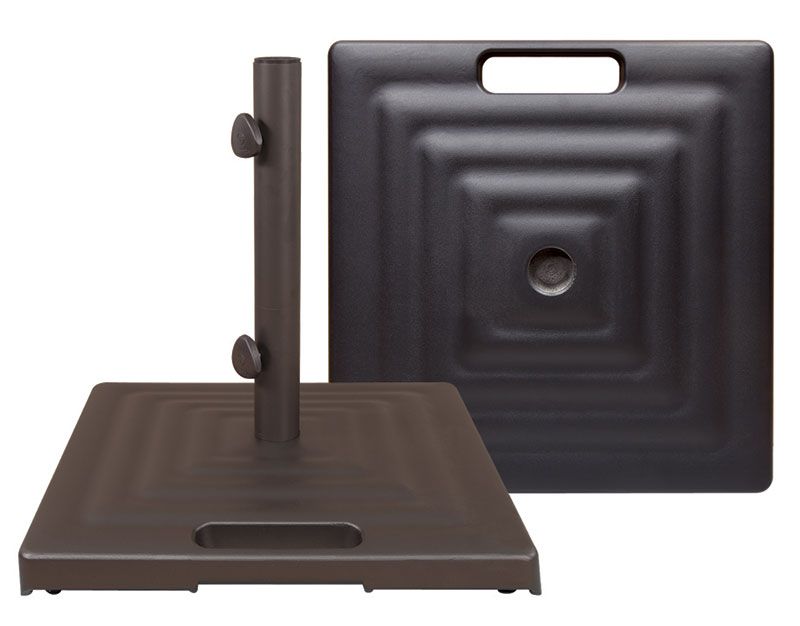 Monaco Square Aluminum Umbrella Bases w/ Wheels and Handle by Treasure Garden 
