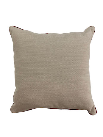  Oatmeal with Red Welt Pillow 