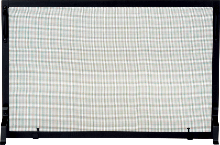  BLACK WROUGHT IRON SINGLE PANEL SCREEN 