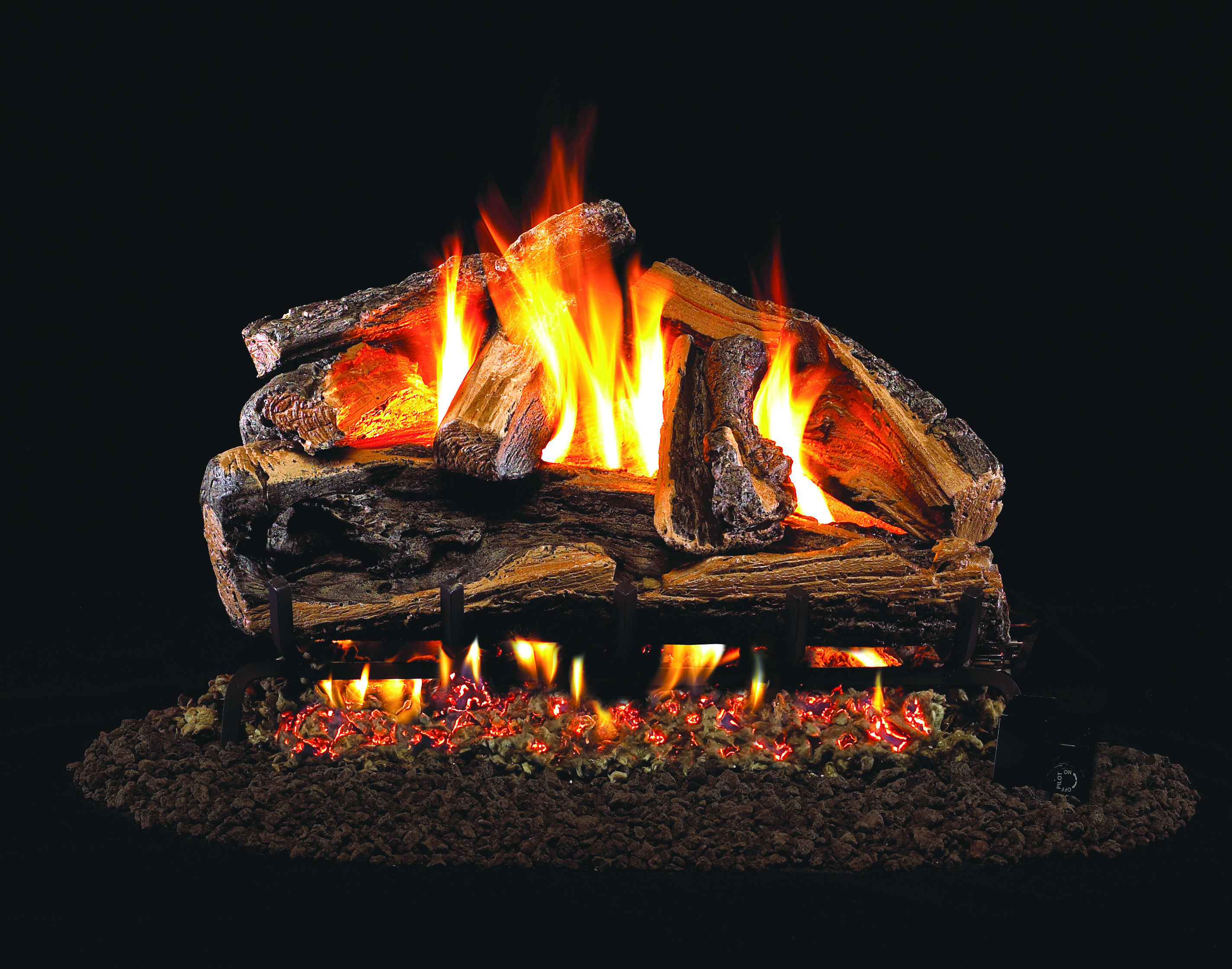  Rugged Split Oak Gas Logs 
