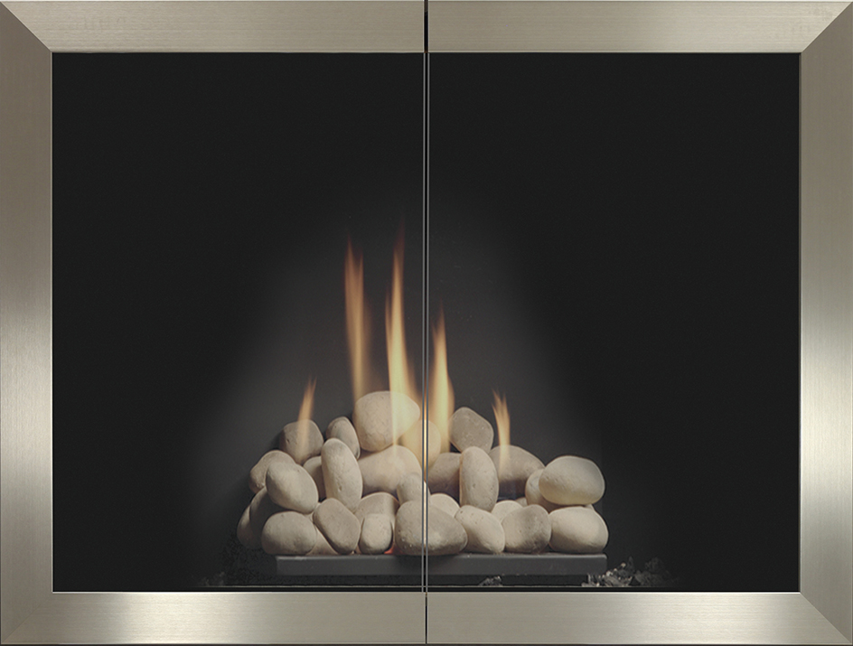  Tribeca Hidden Frame Masonry Fireplace Doors 