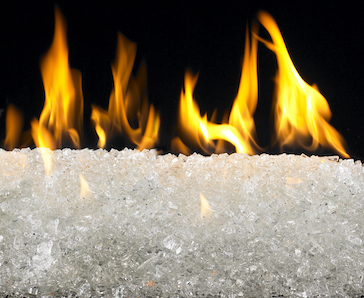  White Fire Glass 