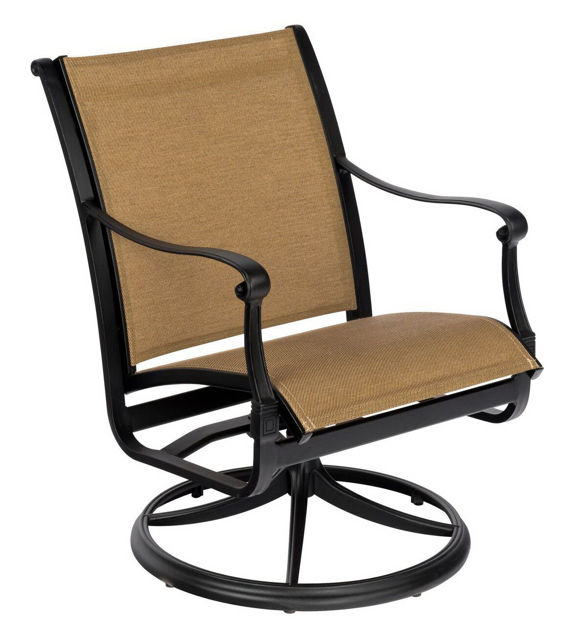  Wiltshire Sling Swivel Dining Arm Chair 