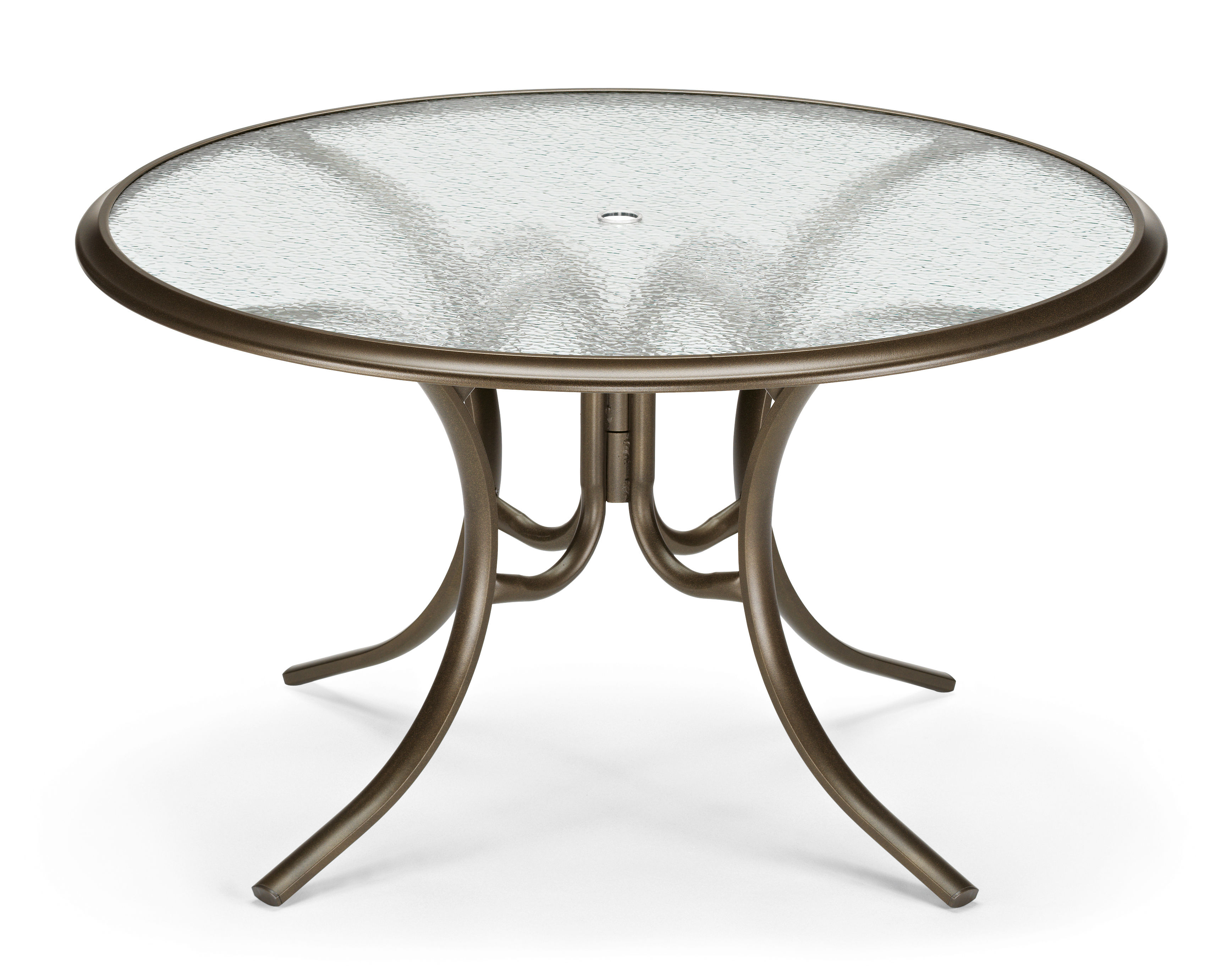 Telescope 56" Round Dining Table w/ Hole Ogee Rim by Telescope 