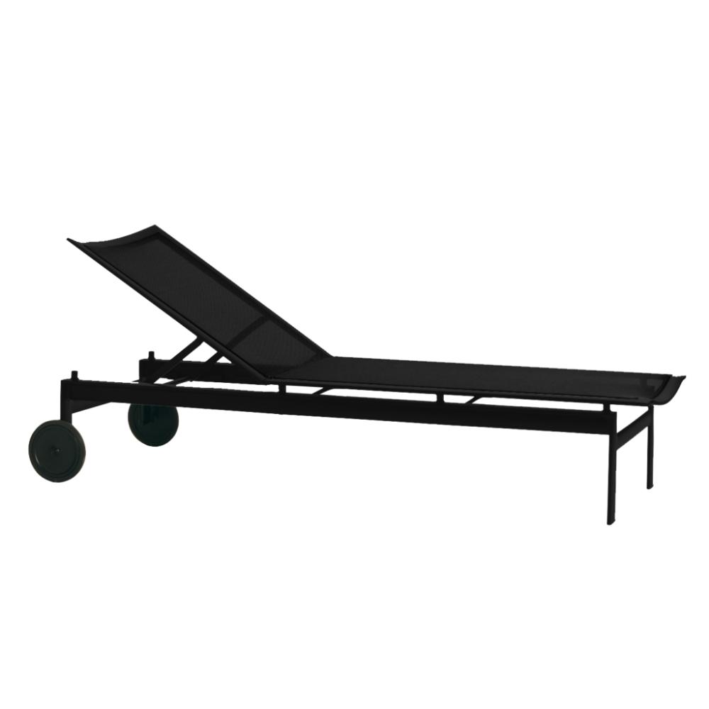 Brown Jordan Sling Adjustable Chaise w/ Wheels by Brown Jordan 