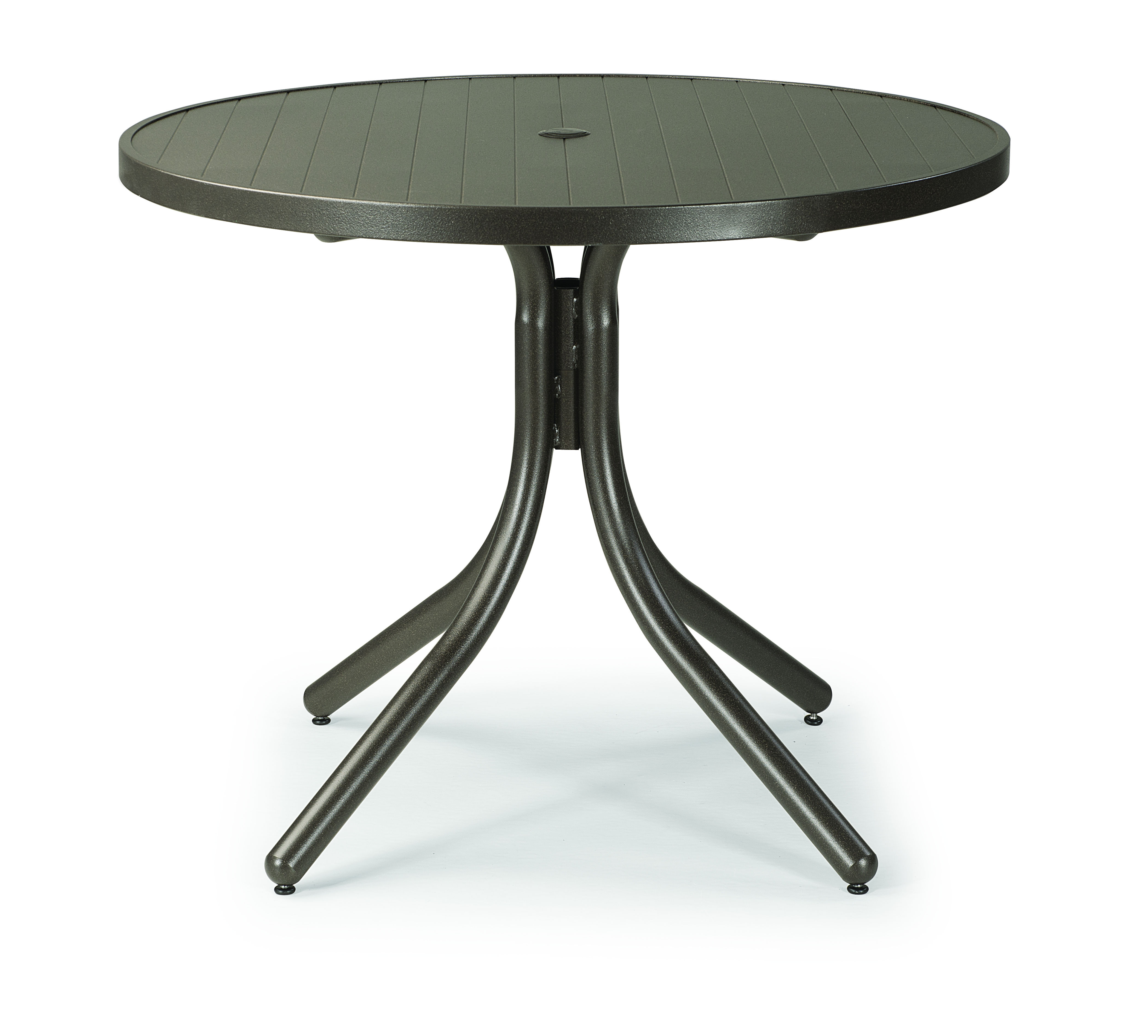 Telescope 36" Round Slat Top Table w/ Hole by Telescope 