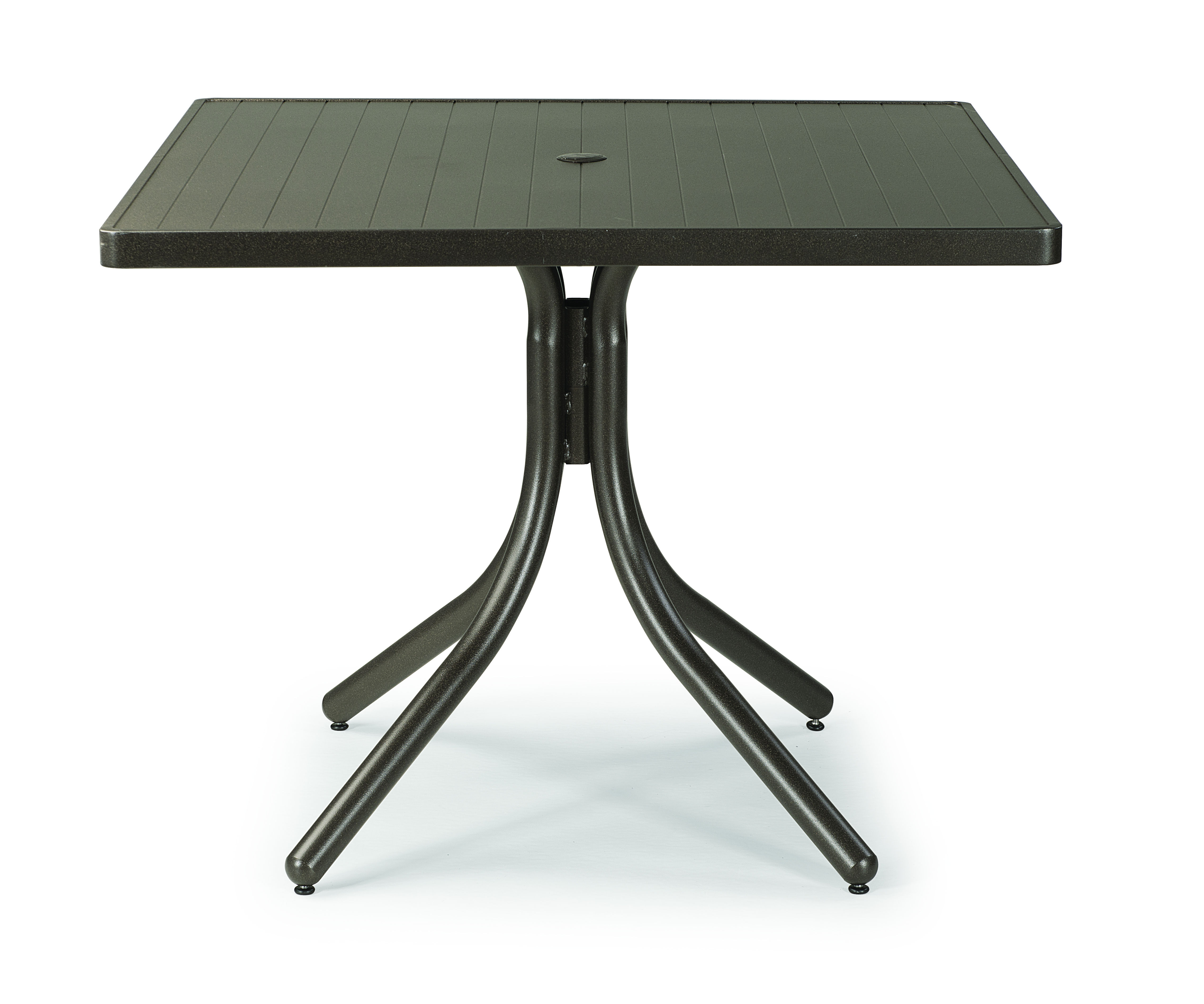 Telescope 36" Square Slat Top Table w/ Hole by Telescope 