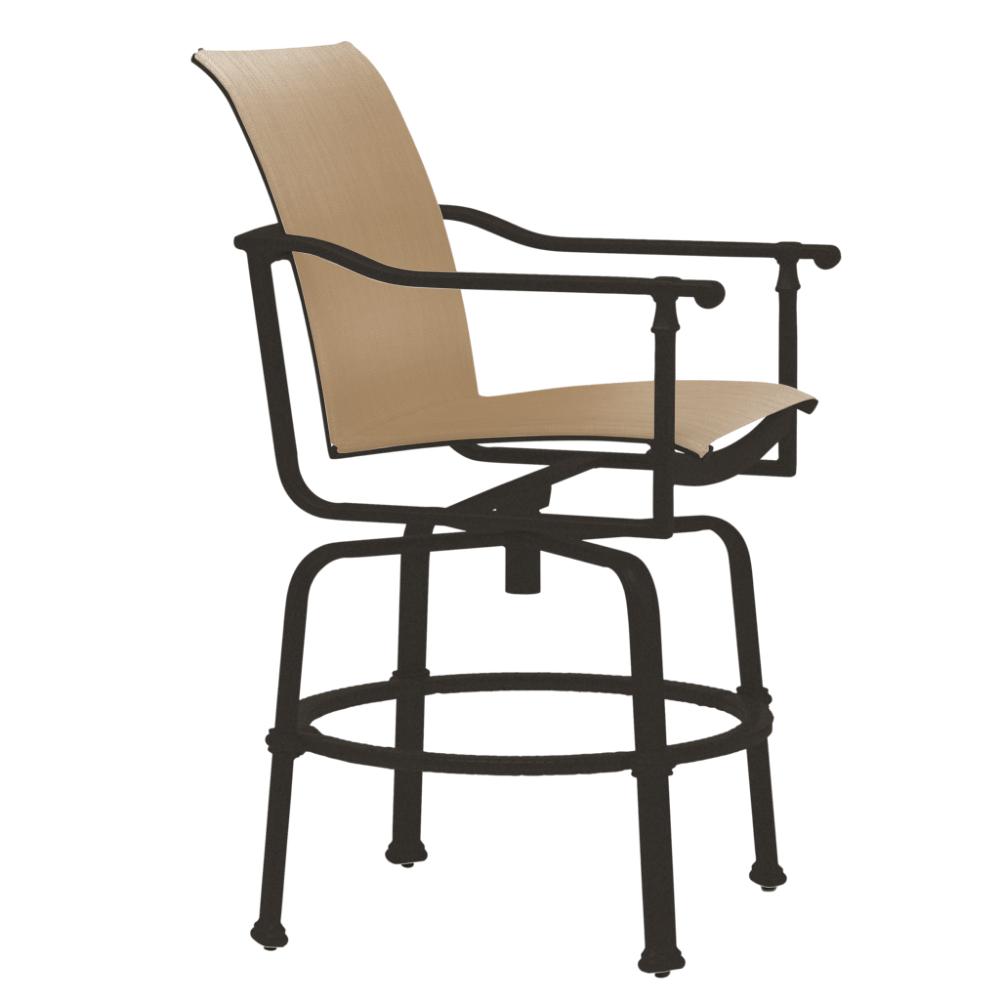 Brown Jordan Sling Swivel Bar Chair by Brown Jordan 