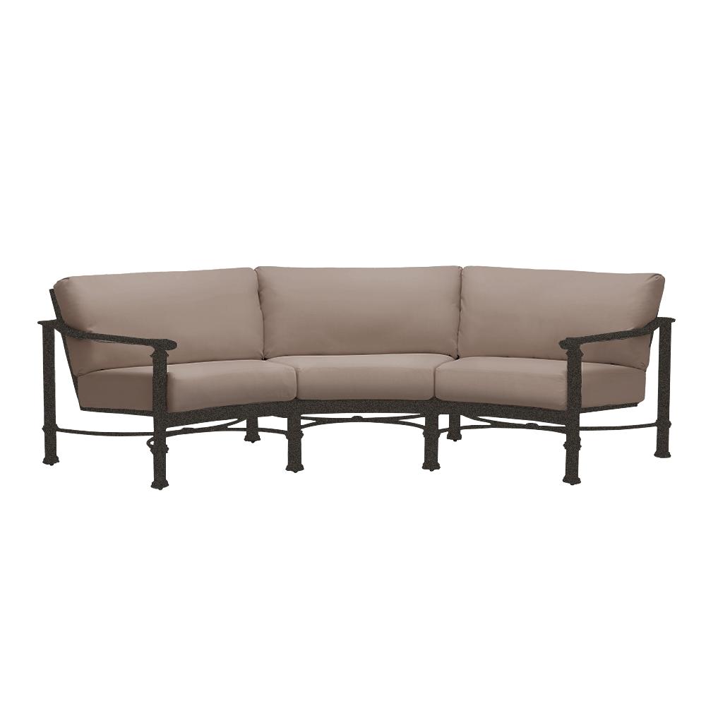Brown Jordan Curved Sofa by Brown Jordan 