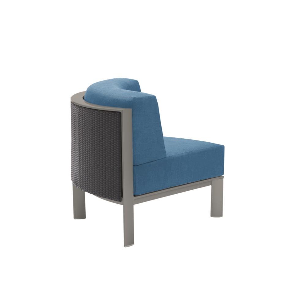 Brown Jordan Quarter Round Sectional w/ Woven Panel by Brown Jordan 