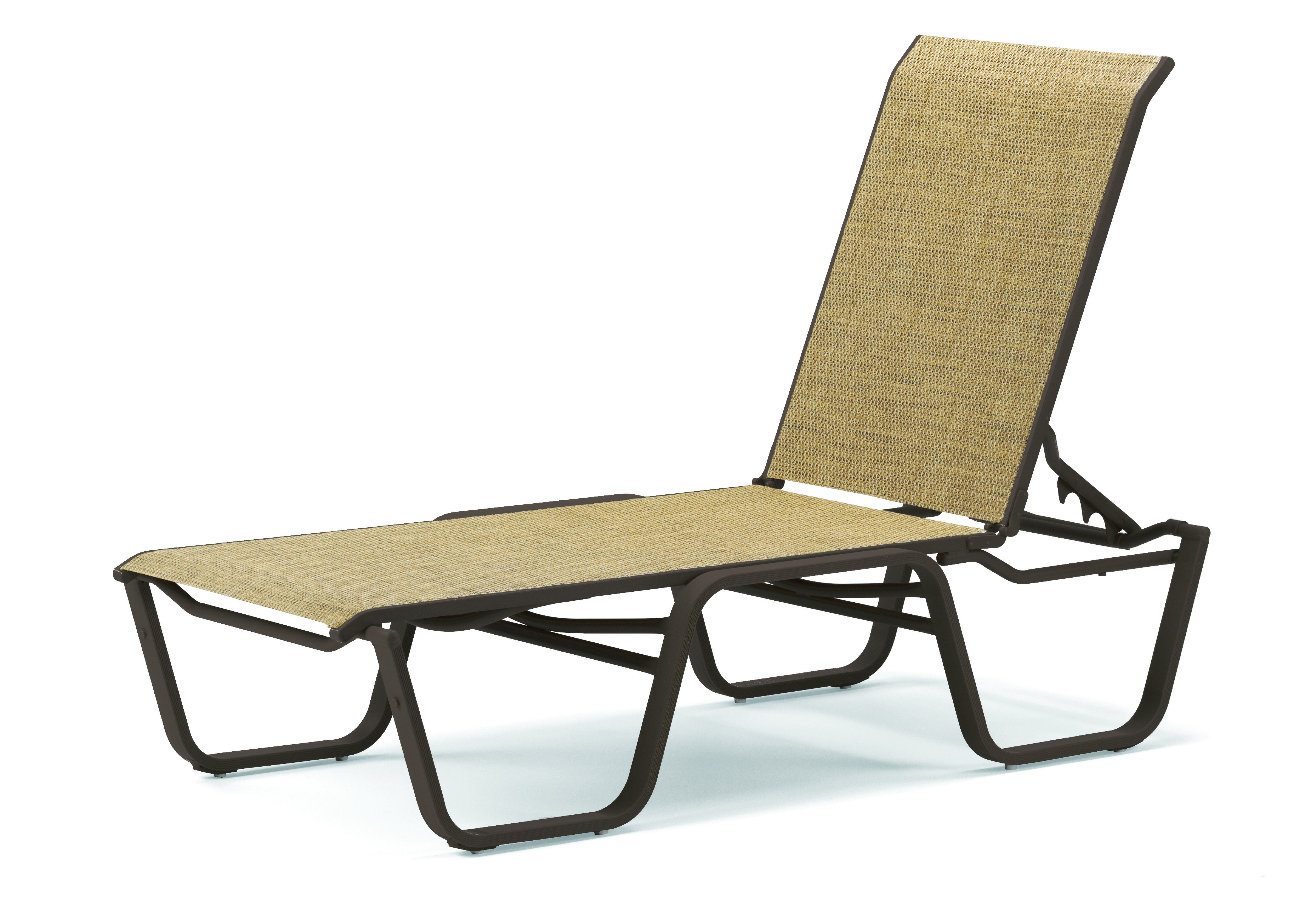 Telescope Stackable Sling Four-Position Lay Flat Armless Chaise by Telescope 