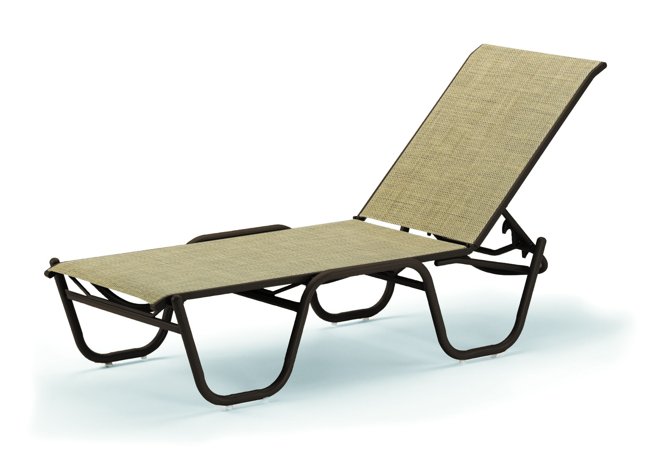 Telescope Stackable Sling Four-Position Lay Flat Armless Chaise by Telescope 