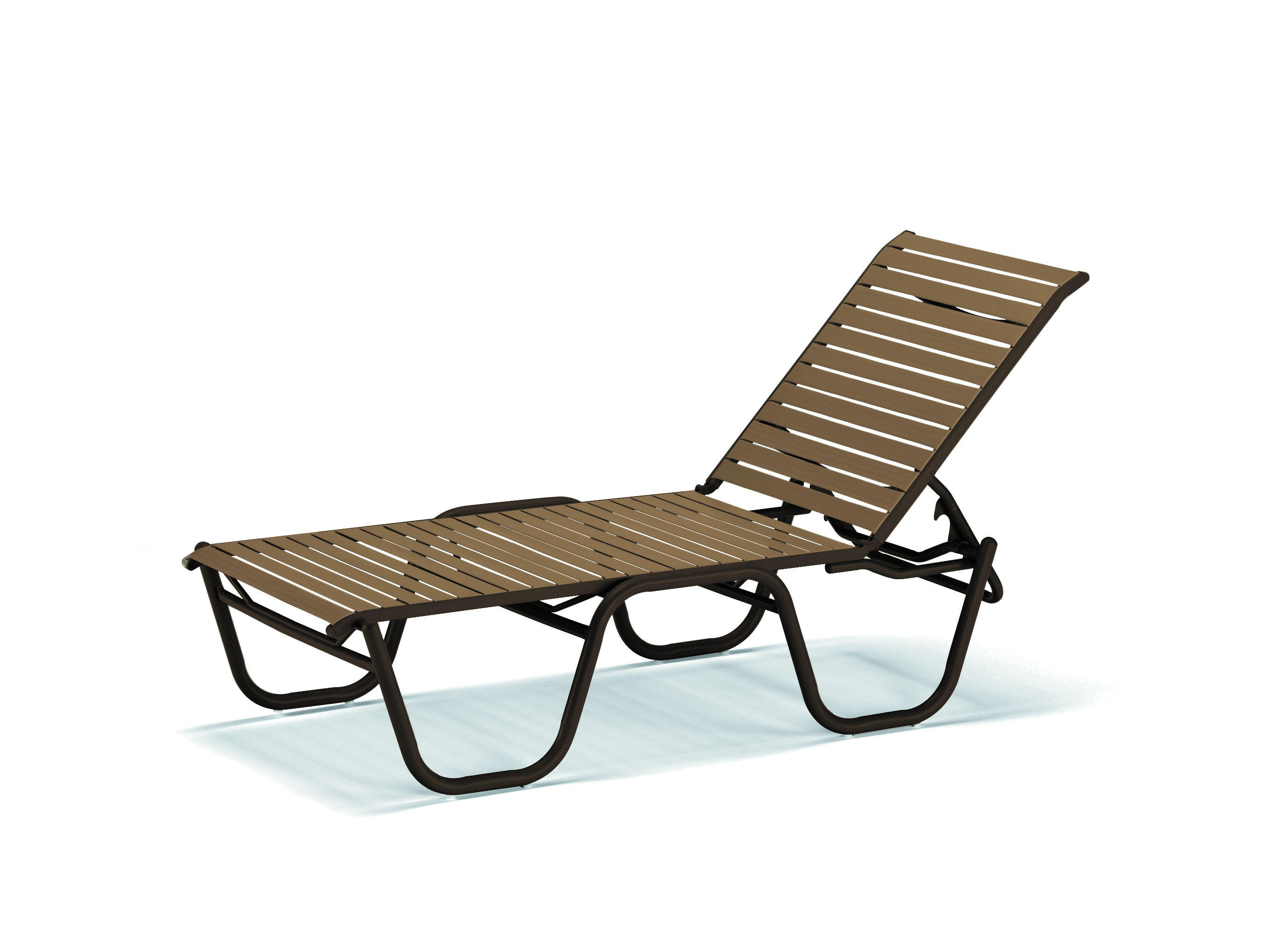 Telescope Stackable Strap Four-Position Lay Flat Armless Chaise by Telescope 
