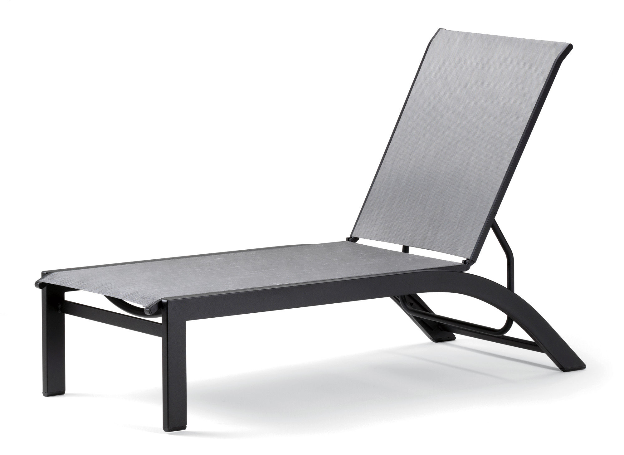Telescope Stackable Sling Lay Flat Armless Chaise by Telescope 