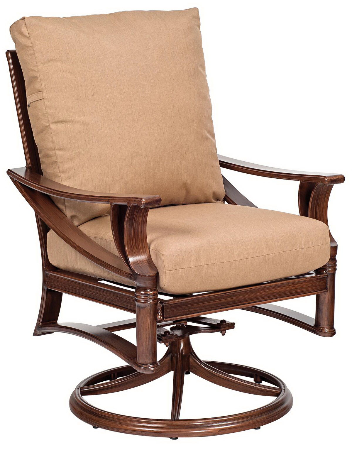 Woodard Swivel Rocker Dining Arm Chair By Woodard 