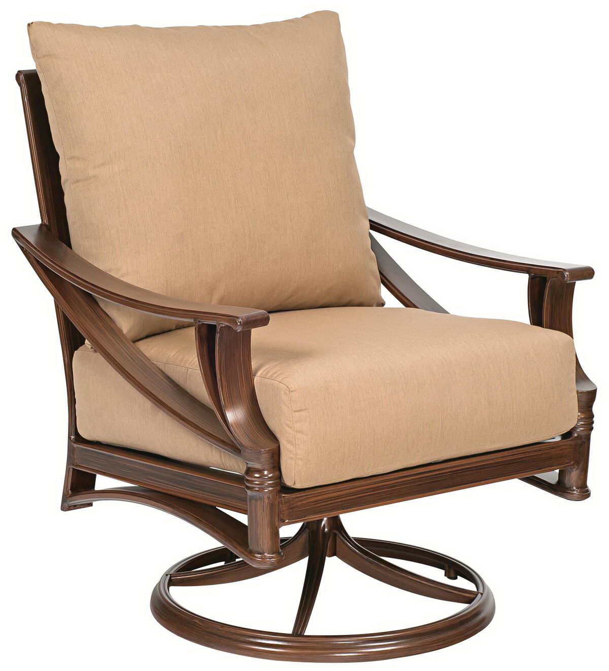 Woodard Swivel Rocker Lounge Chair By Woodard 