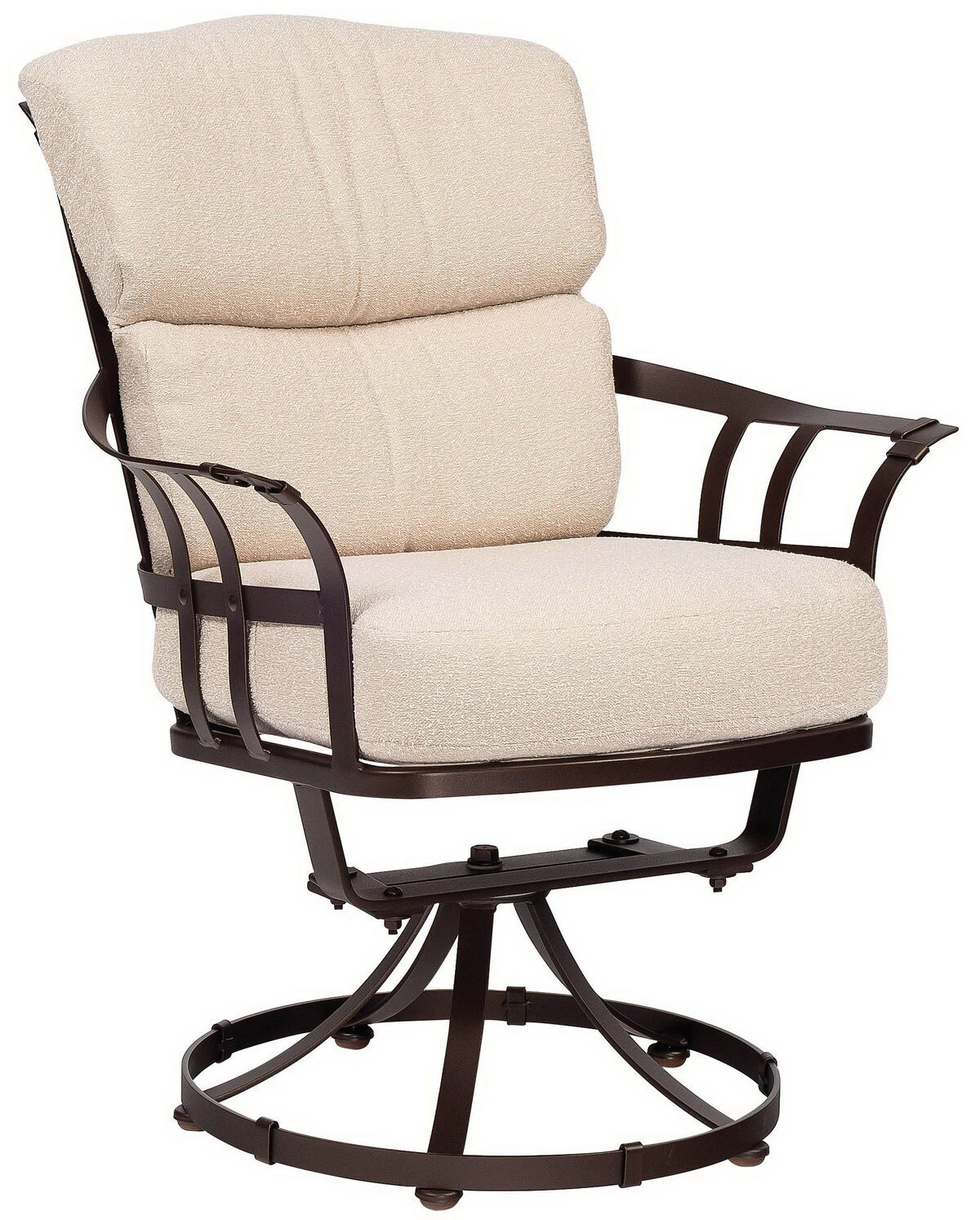 Woodard Swivel Dining Arm Chair By Woodard 