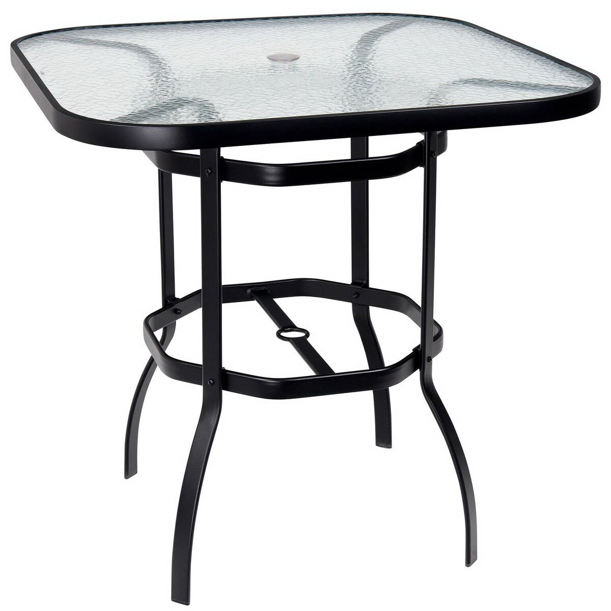 Woodard Obscure Glass Top Bar Table By Woodard 