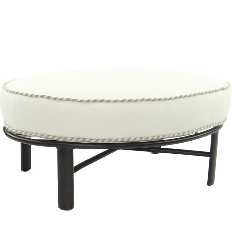 Castelle Cushioned Oval Ottoman By Castelle 