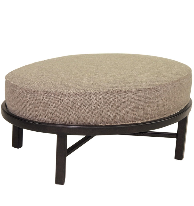 Castelle Cushioned Oval Ottoman By Castelle 