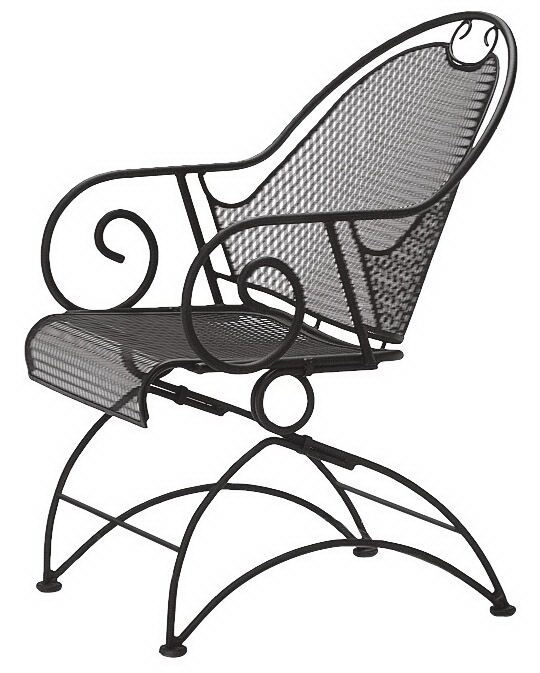 Woodard Coil Spring Barrel Chair By Woodard 