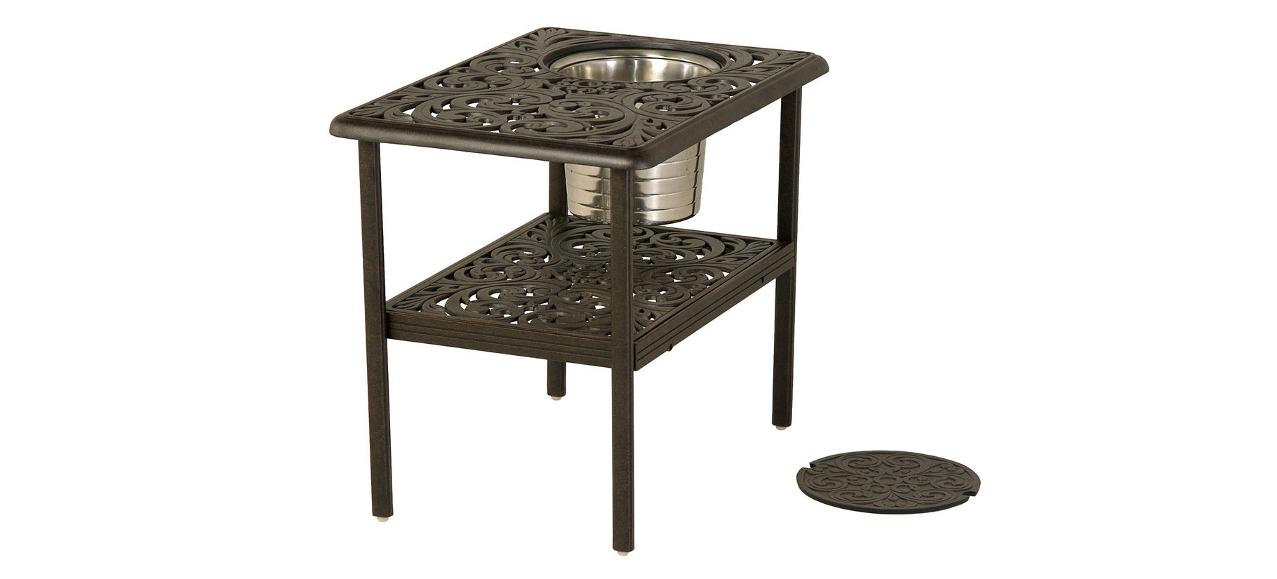 Hanamint 20" x 28" Rectangular Ice Bucket Table by Hanamint 