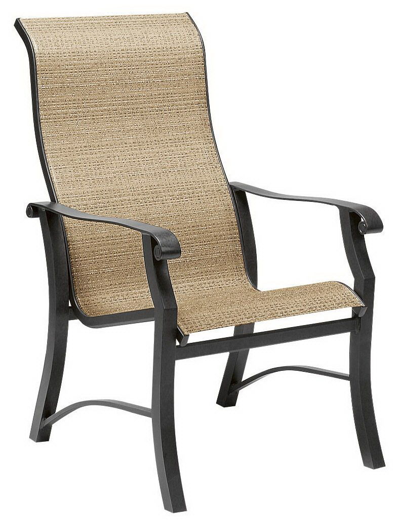 Woodard High Back Dining Arm Chair By Woodard 