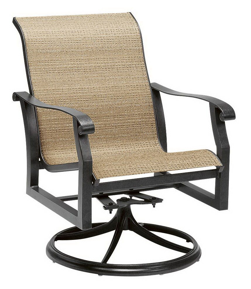 Woodard Swivel Rocker Dining Arm Chair By Woodard 