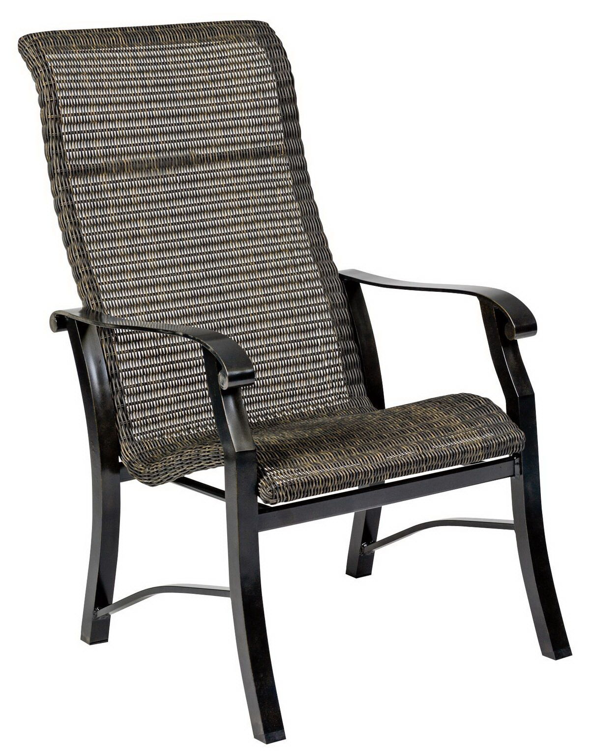 Woodard High Back Dining Arm Chair By Woodard 