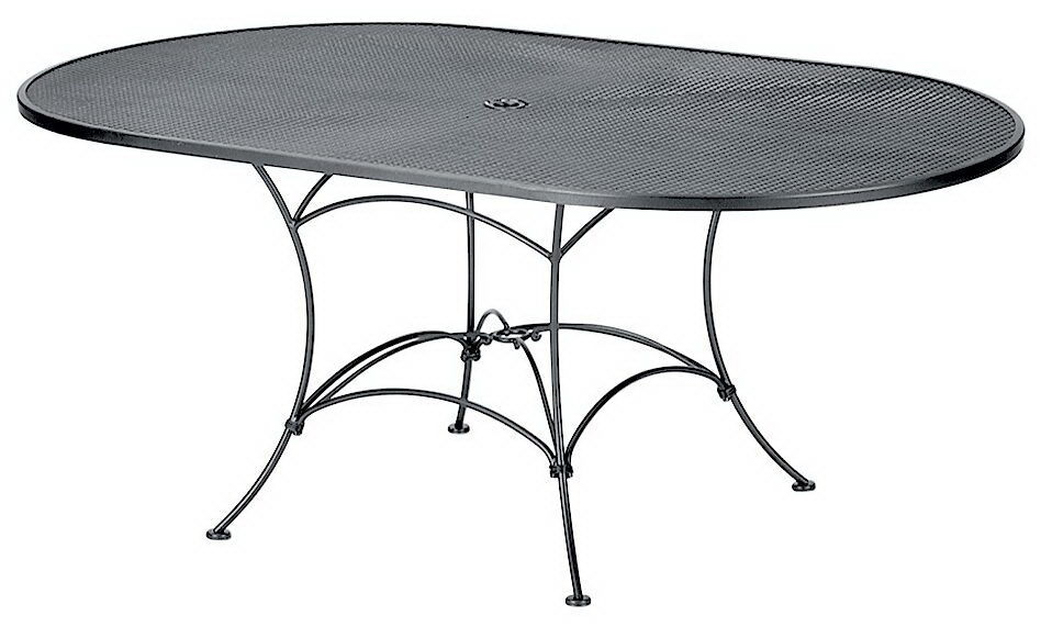 Woodard Mesh Top Set-up Dining Table By Woodard 