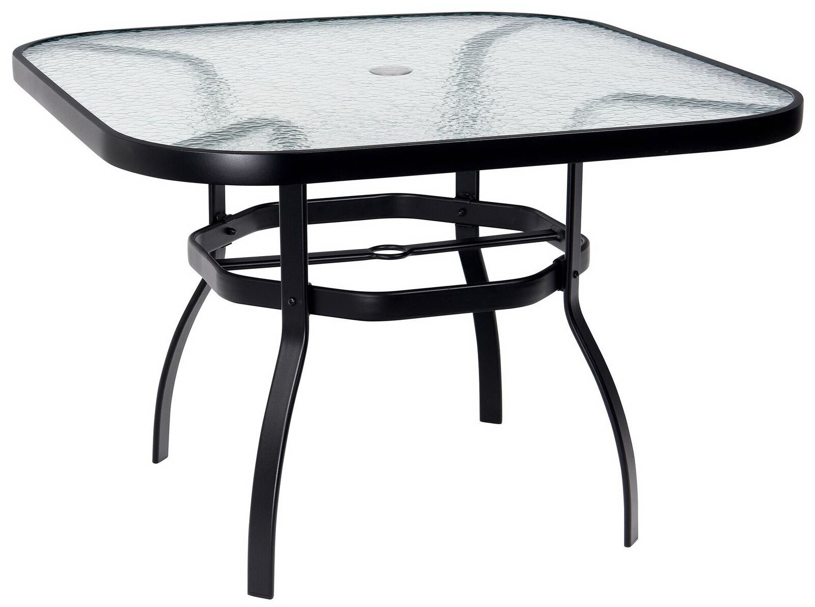 Woodard Obscure Glass Top Dining Table By Woodard 