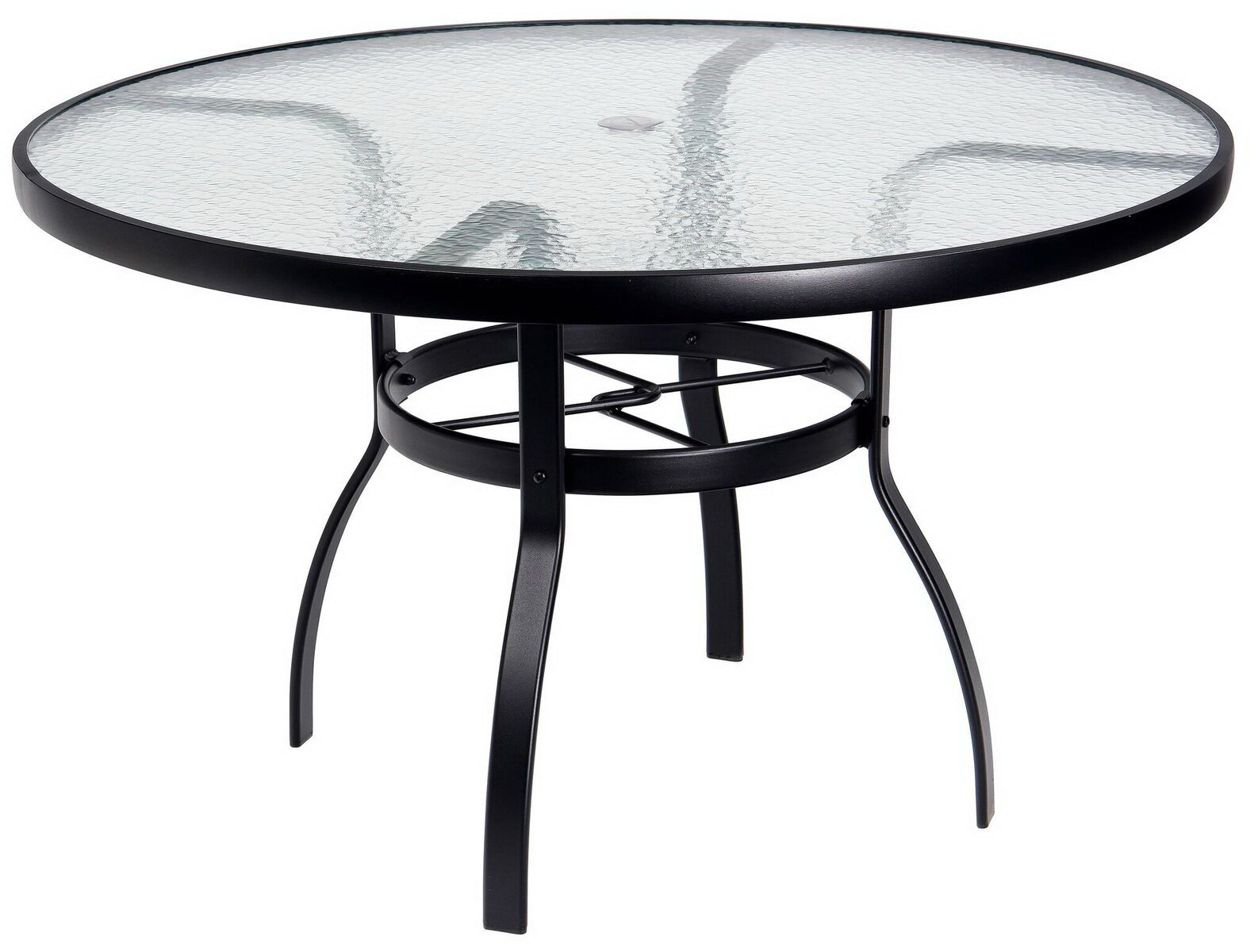 Woodard Obscure Glass Top Dining Table By Woodard 