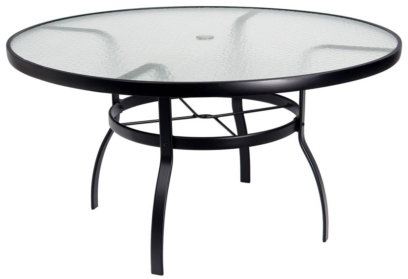 Woodard Obscure Glass Top Dining Table By Woodard 