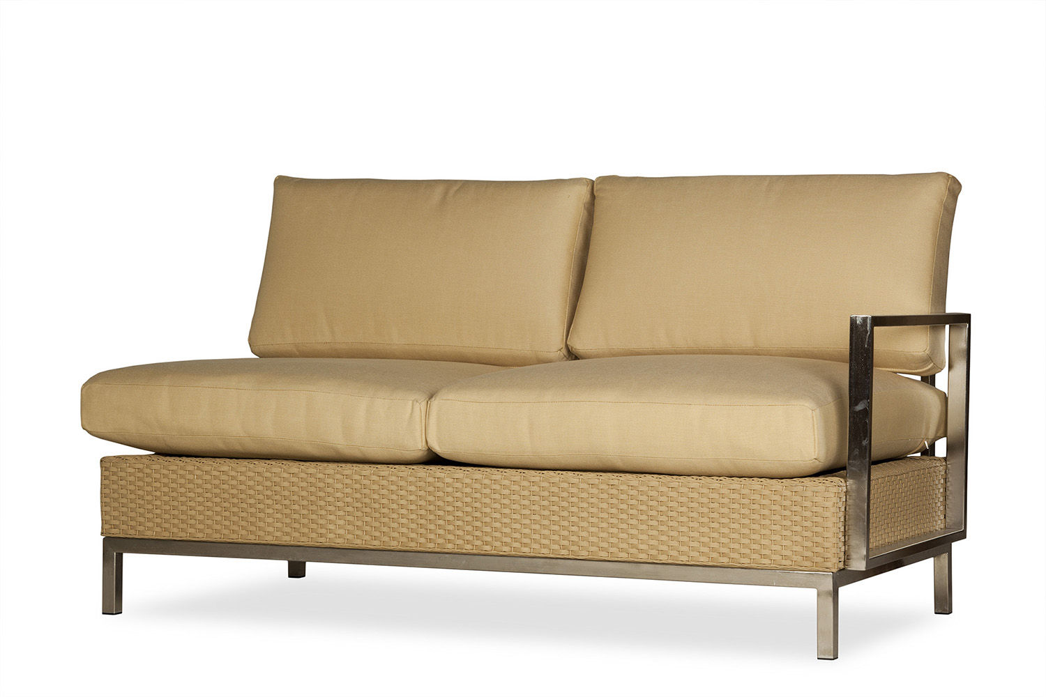 Lloyd Flanders Left Arm Settee By Lloyd Flanders 