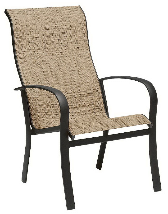 Woodard High Back Dining Arm Chair By Woodard 