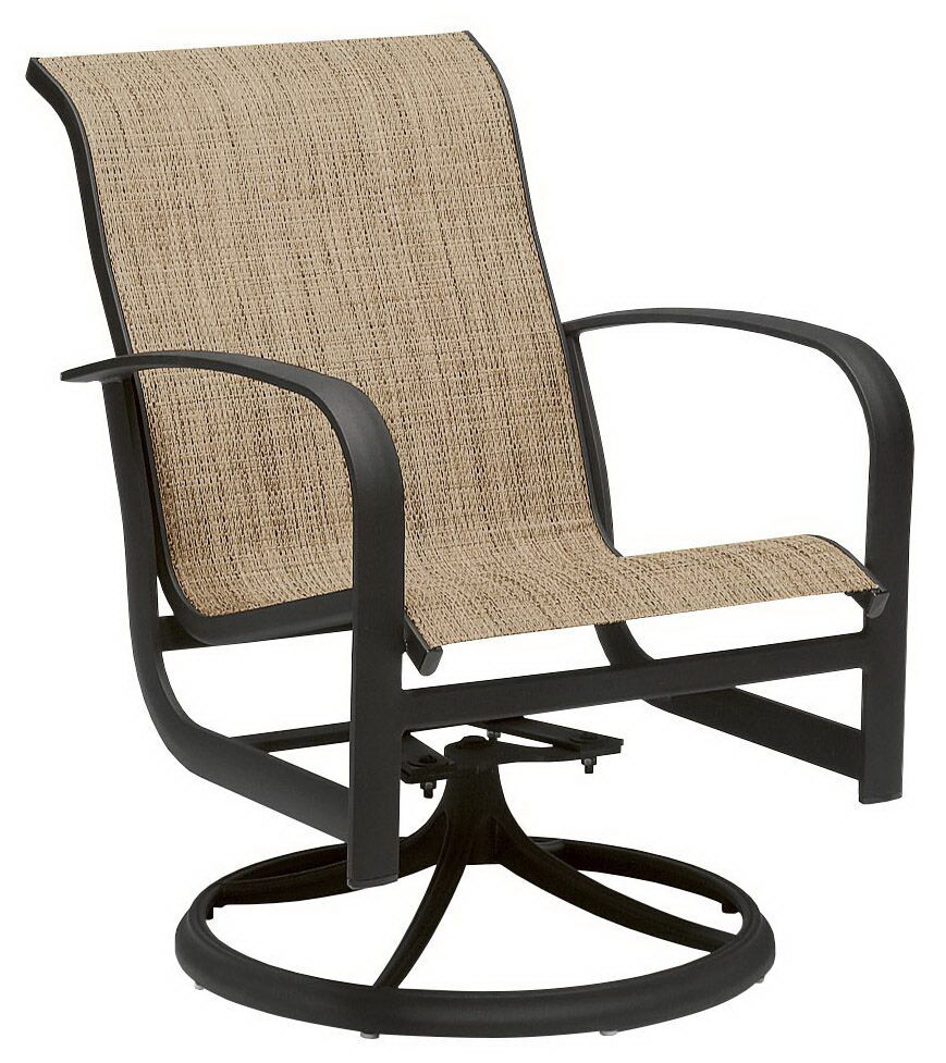 Woodard Swivel Rocker Dining Arm Chair By Woodard 