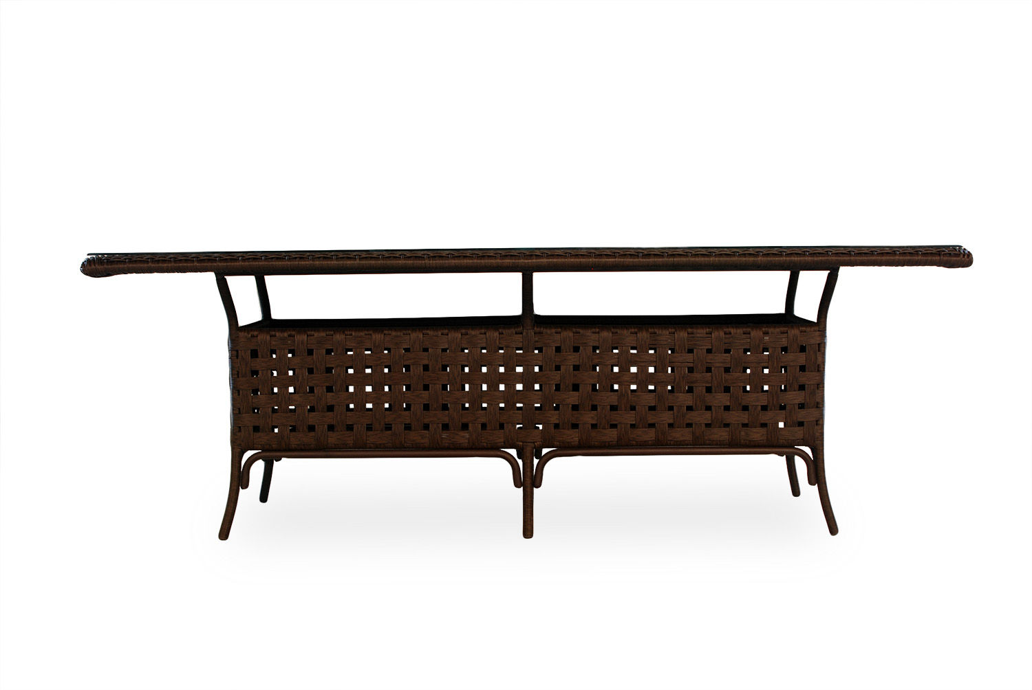 Lloyd Flanders Rectangular Umbrella Dining Table By Lloyd Flanders 