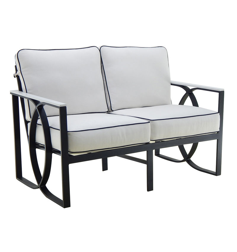 Castelle Cushioned Loveseat By Castelle 