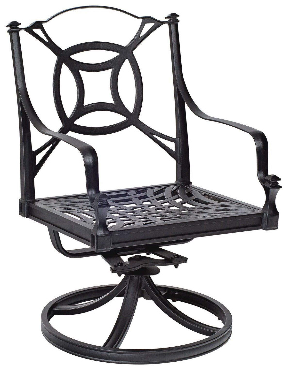 Woodard Swivel Rocker Dining Arm Chair By Woodard 