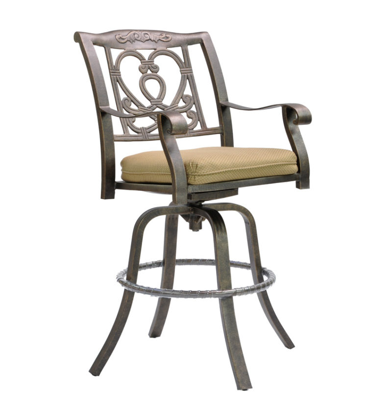 Castelle Cast Swivel Bar Stool By Castelle 