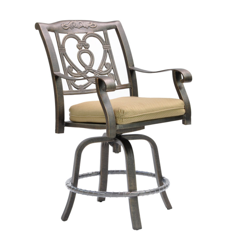 Castelle Cast Swivel Counter Stool By Castelle 