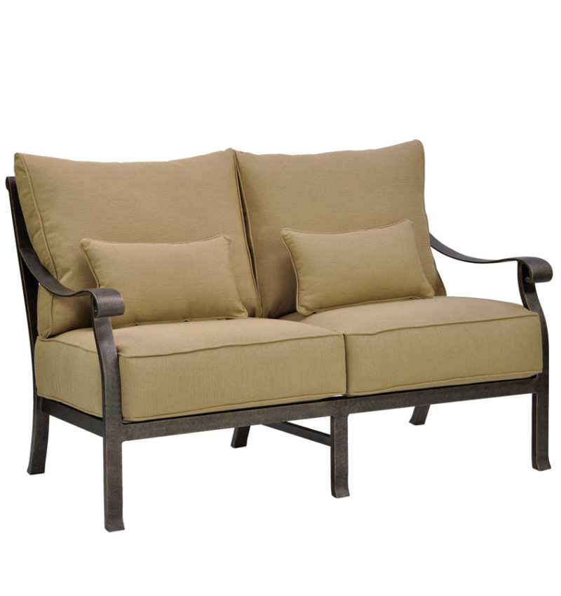 Castelle Cushioned Loveseat By Castelle 