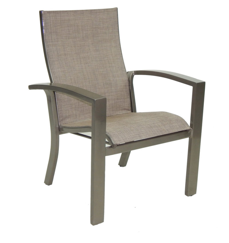 Castelle Stackable Sling Dining Chair By Castelle 