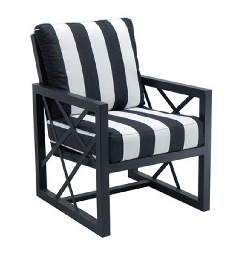 Castelle Palm Springs Cushioned Dining Chair By Castelle 